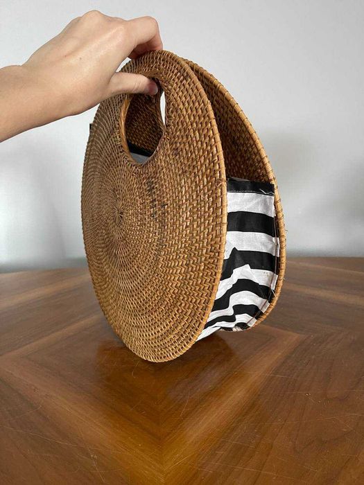 Пляжна Балійська сумка з ротангу ручної роботи