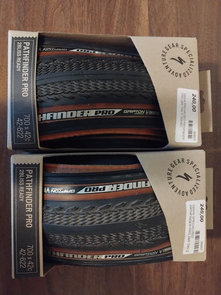 Opony Pathfinder Pro 2Bliss Ready 700x42C, mały przebieg