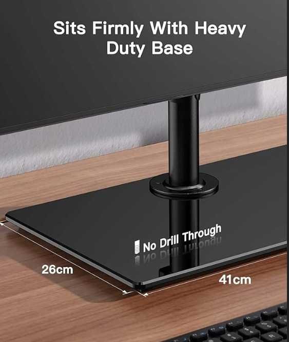 Uchwyt na 2 monitory 13–32" do 8 kg regulowany Praktyczny VESA