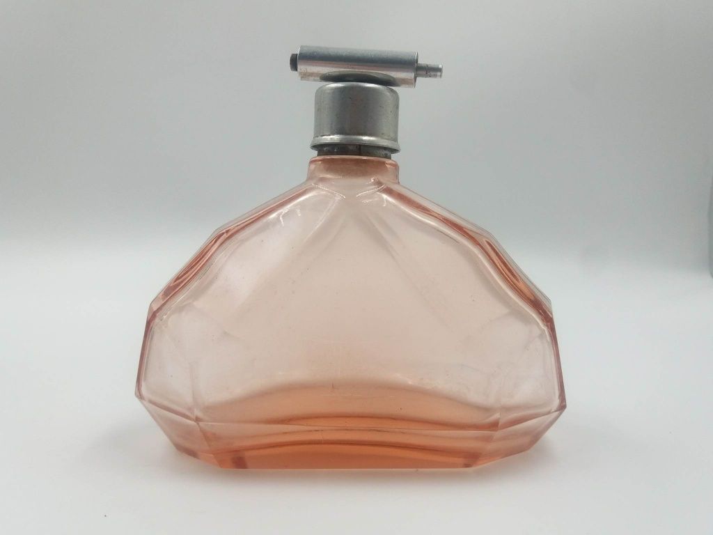 Ładna szklana rozalinowa perfumetka butelka na perfumy