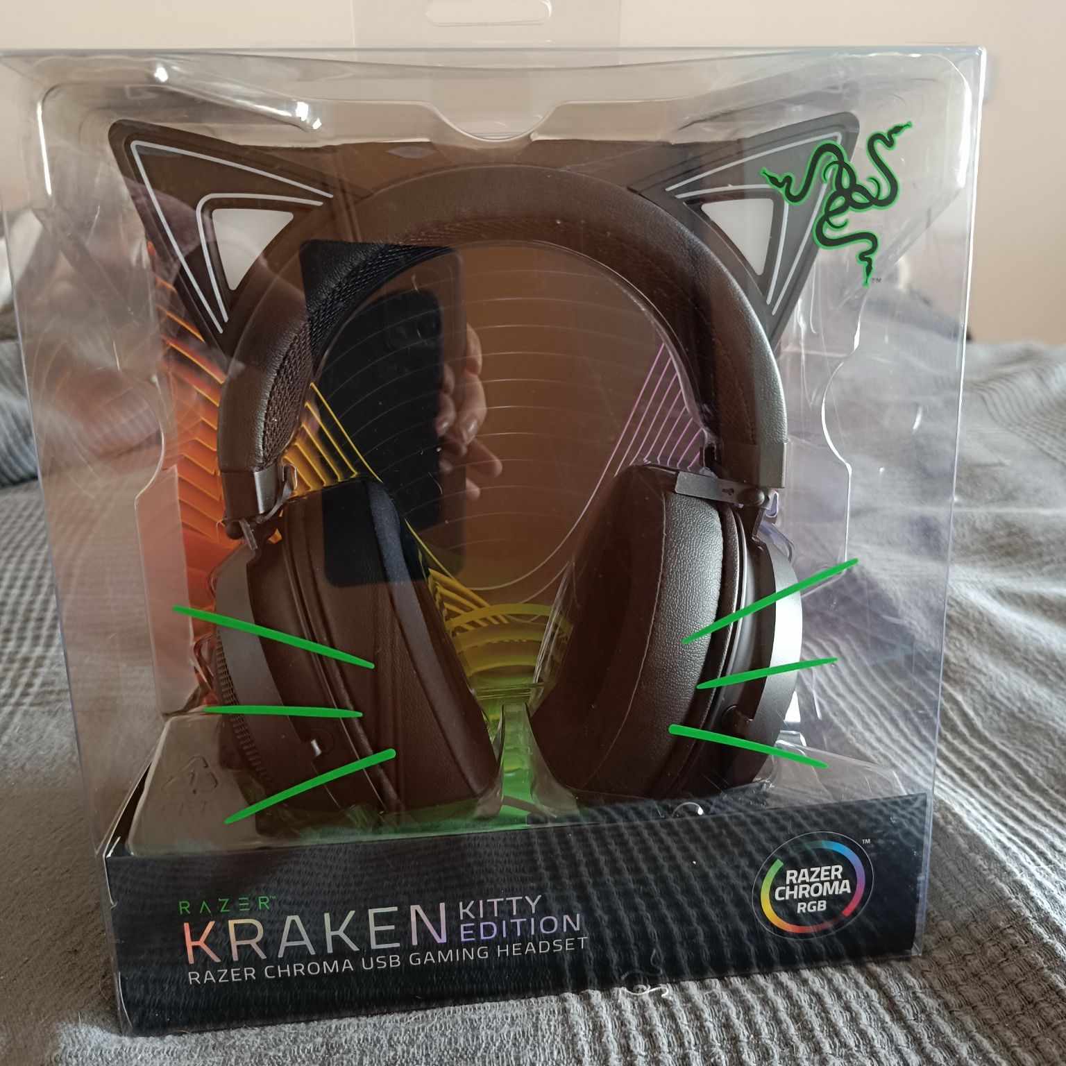 Headsets Gaming Razer Kraken Kitty Pretos