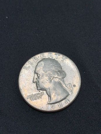 монета LIBERTY Quarter Dollar 1984 (квотер) перевертыш