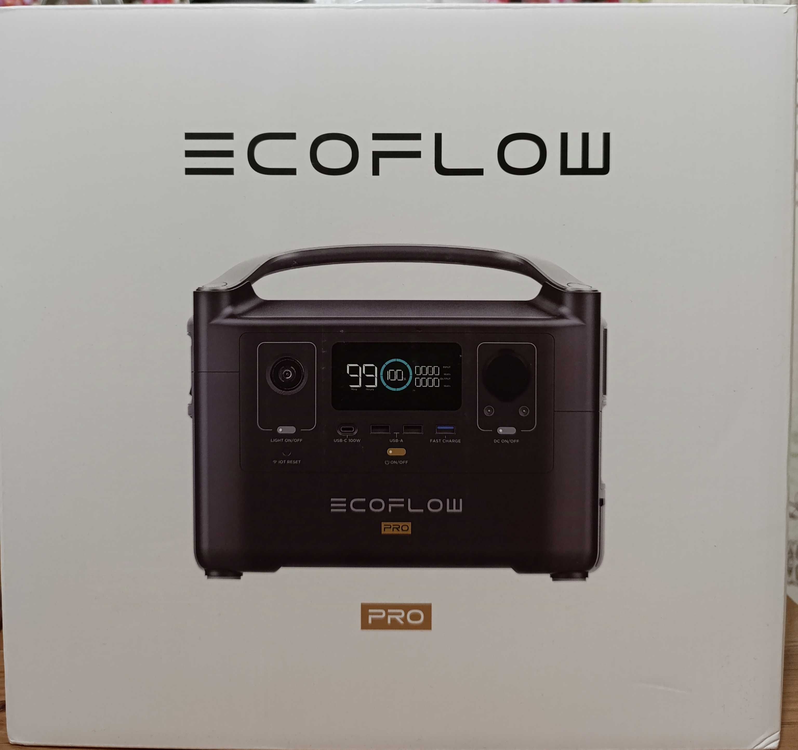 Портативна зарядна станція EcoFlow RIVER Pro 720 W Електрост для дому