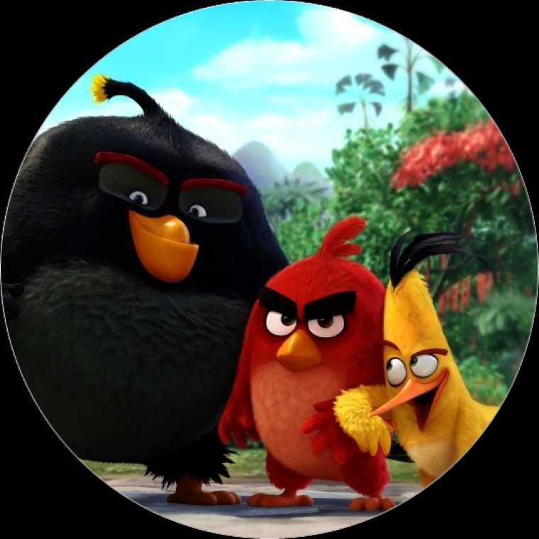 Opłatek na tort Aqua Man Angry-Birds urodziny postać tekst  wzory