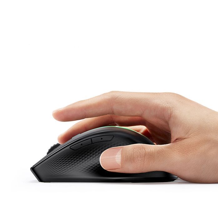 Bezprzewodowa mysz Ugreen ergonomiczna Bluetooth 2.4 GHz niebieska