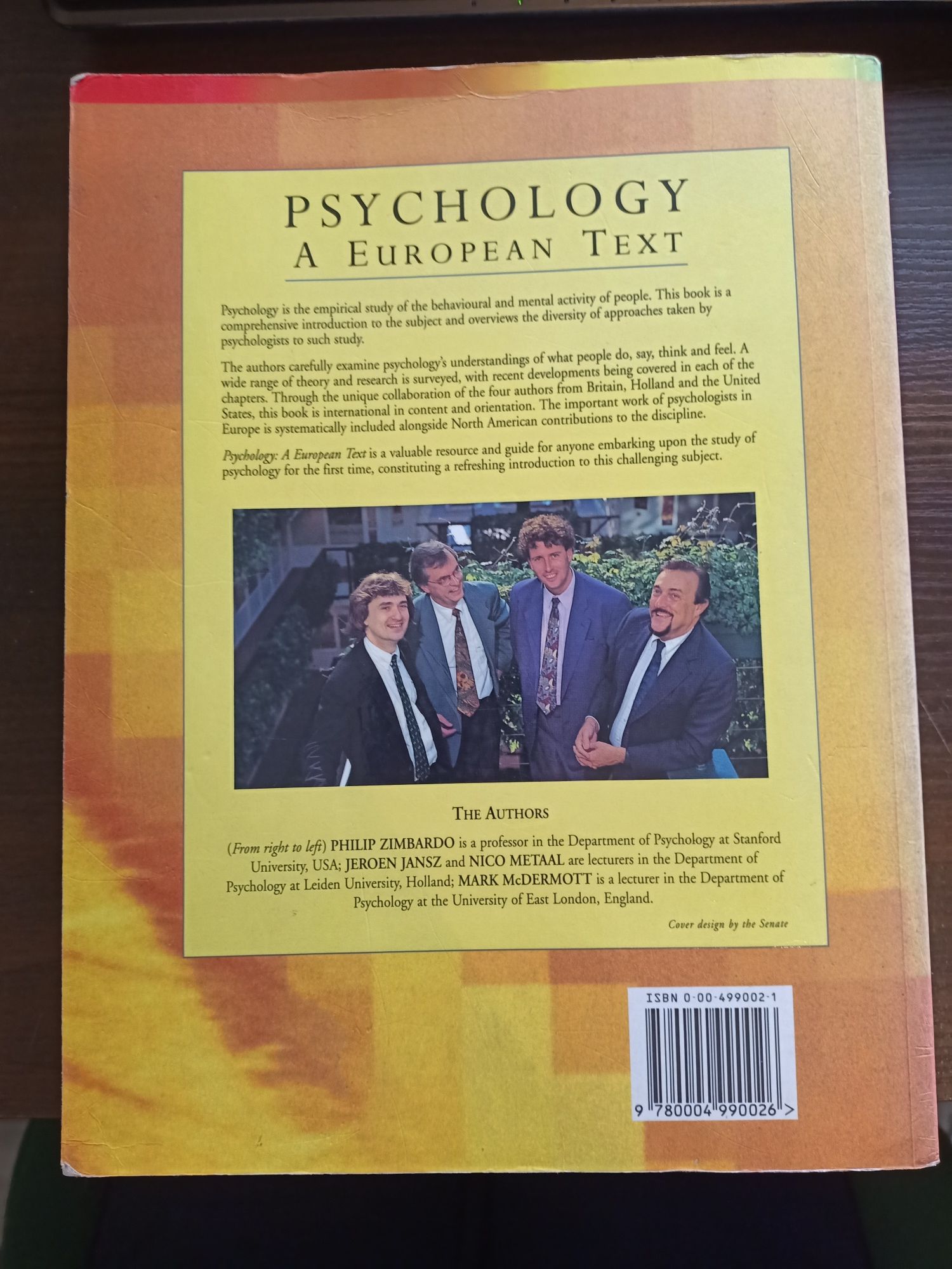 Psychology A European Text