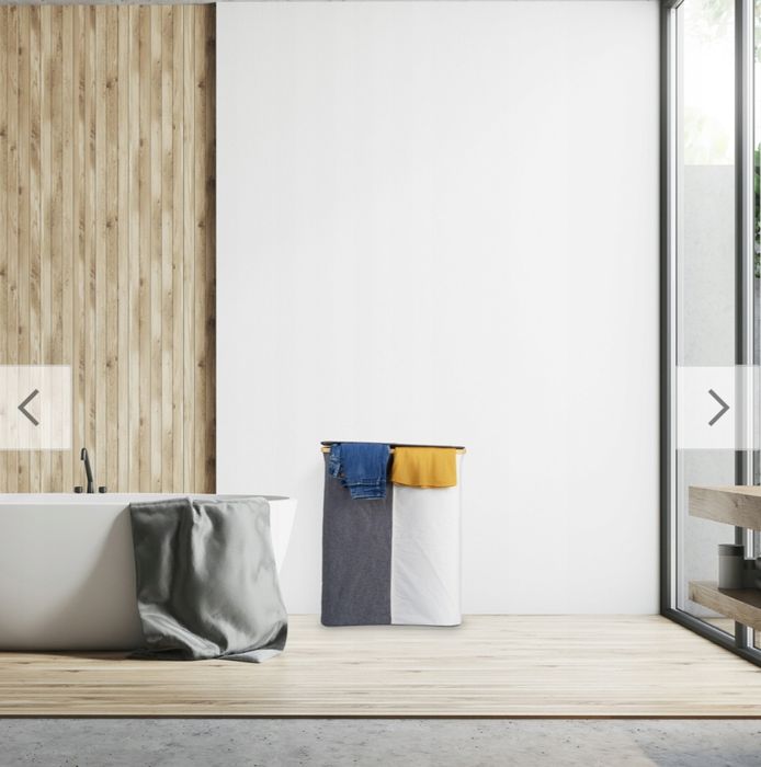 Kosz na pranie z 2 przegrodami 110l