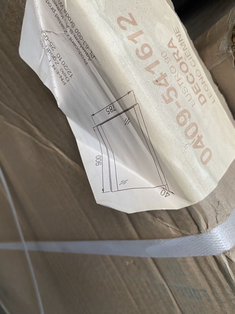 Lustro łazienkowe na plycie mdf nowe