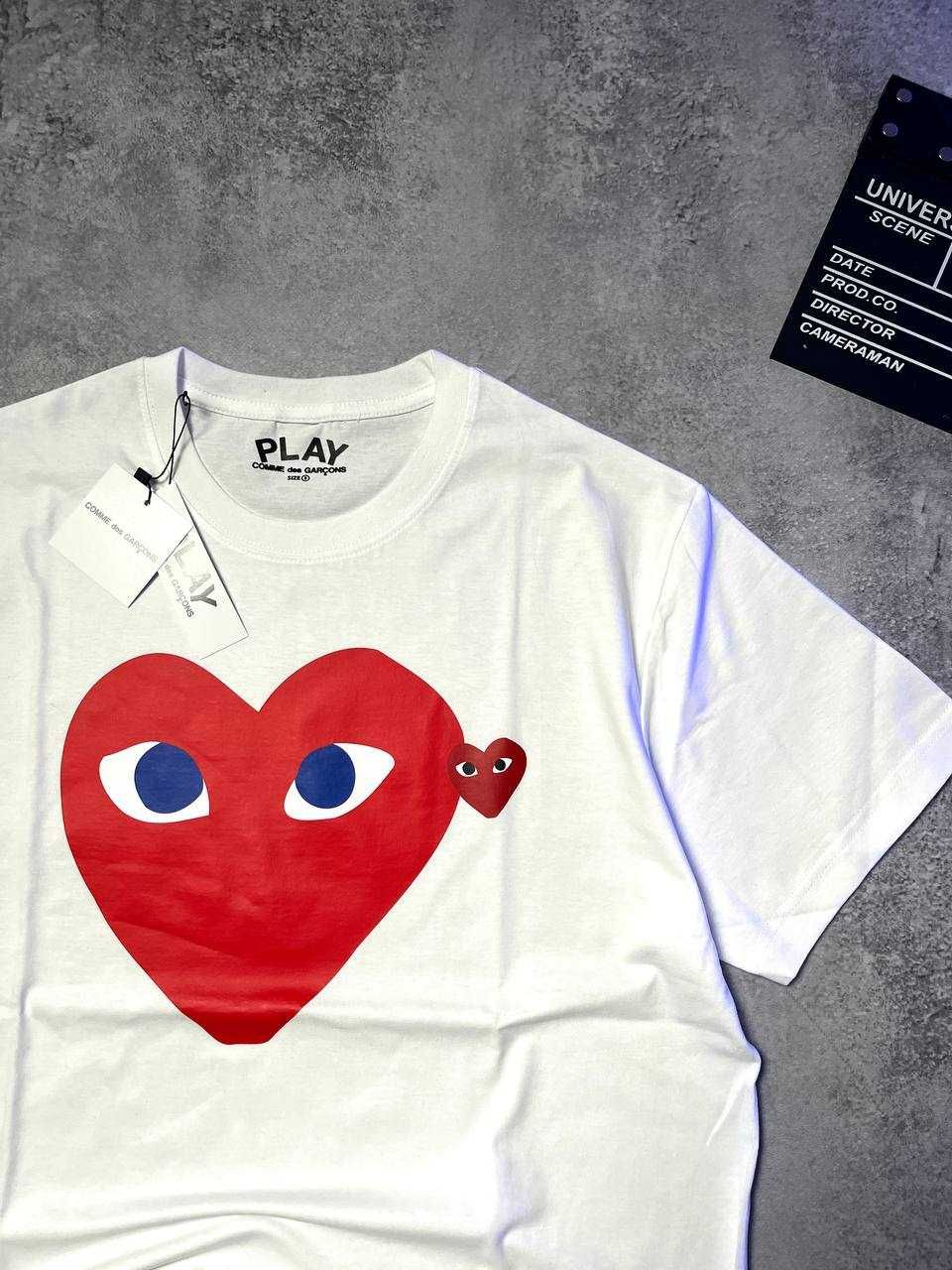 Оверсайз Футболка PLAY Comme des garcons(Heart) з бірками