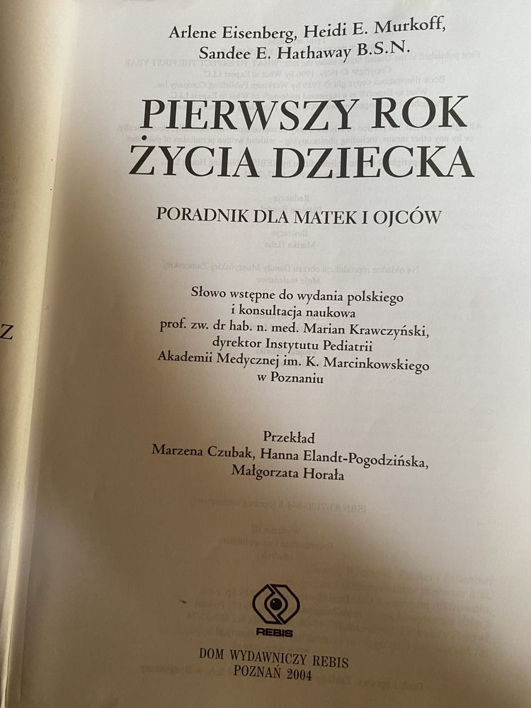 Pierwszy rok życia dziecka.Książka