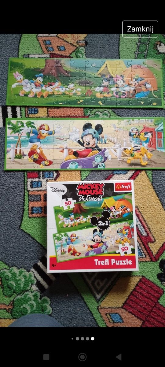 Puzzle Trefl Myszka Miki i Przyjaciele 2w1 50 szt 4+