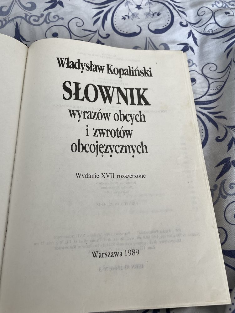 słownik wyrazów obcych i zwrotów obcojęzycznych Kopaliński 1989