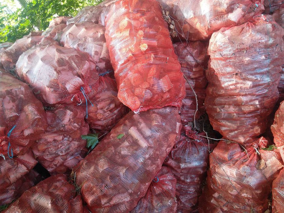 Drewno opałowe - zrębka gruba w workach