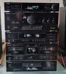 Cześć kolekcji zestawy Audio Sony Techbics Denon Onkyo
