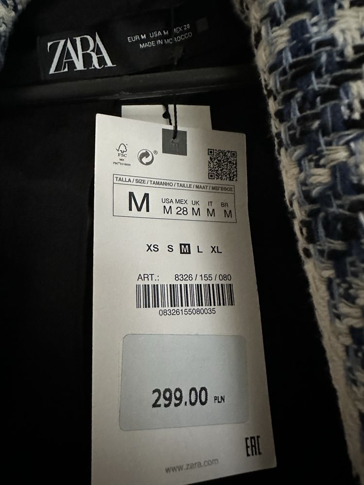 Piękna tweedowa martnarka Zara rozmiar M