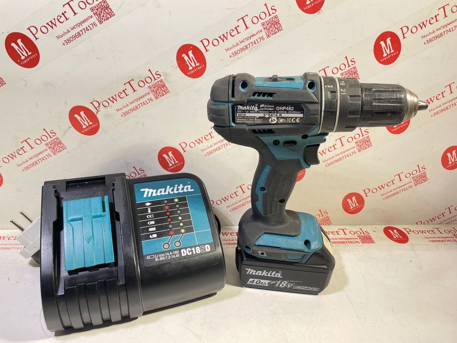 Makita DHP482/шуруповерт ударний макіта(комплект)