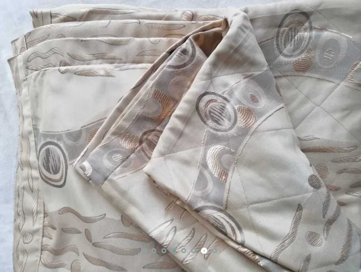 NARZUTA nakrycie łóżka odcienie złota 252x230 cm gruba
