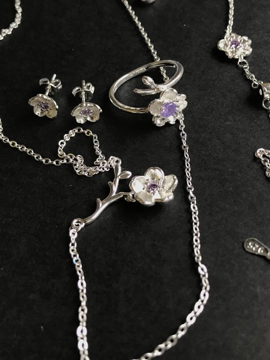 4 sztuki #Prezent  #komplekt925   #ślubna #biżuteria925 #komunia