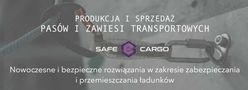 Pas transportowy 15m x 100 mm – 10 T z napinaczem CERTYFIKAT TÜV