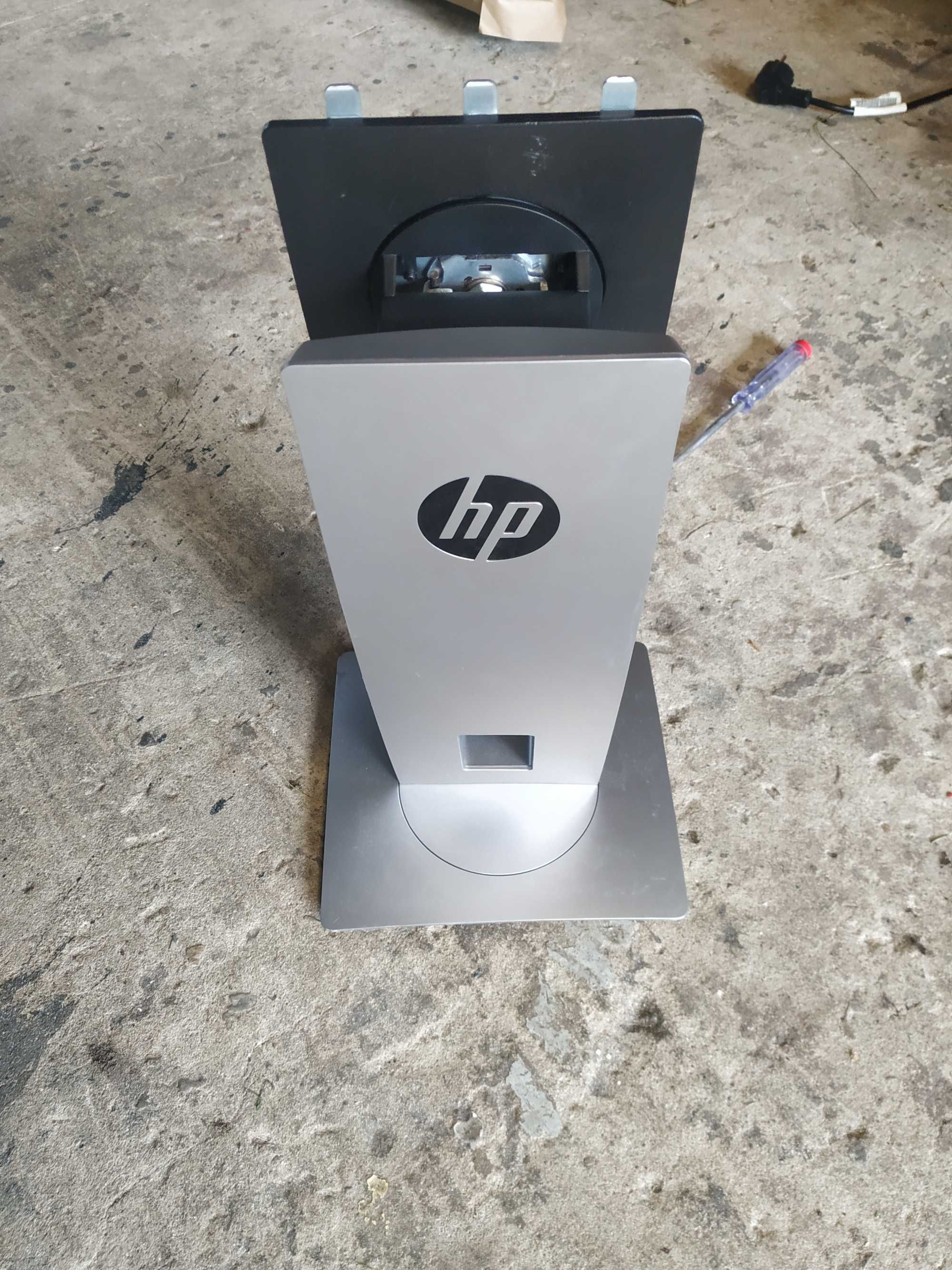 Części monitora HP E232, płyta główna, zasilacz, stopa