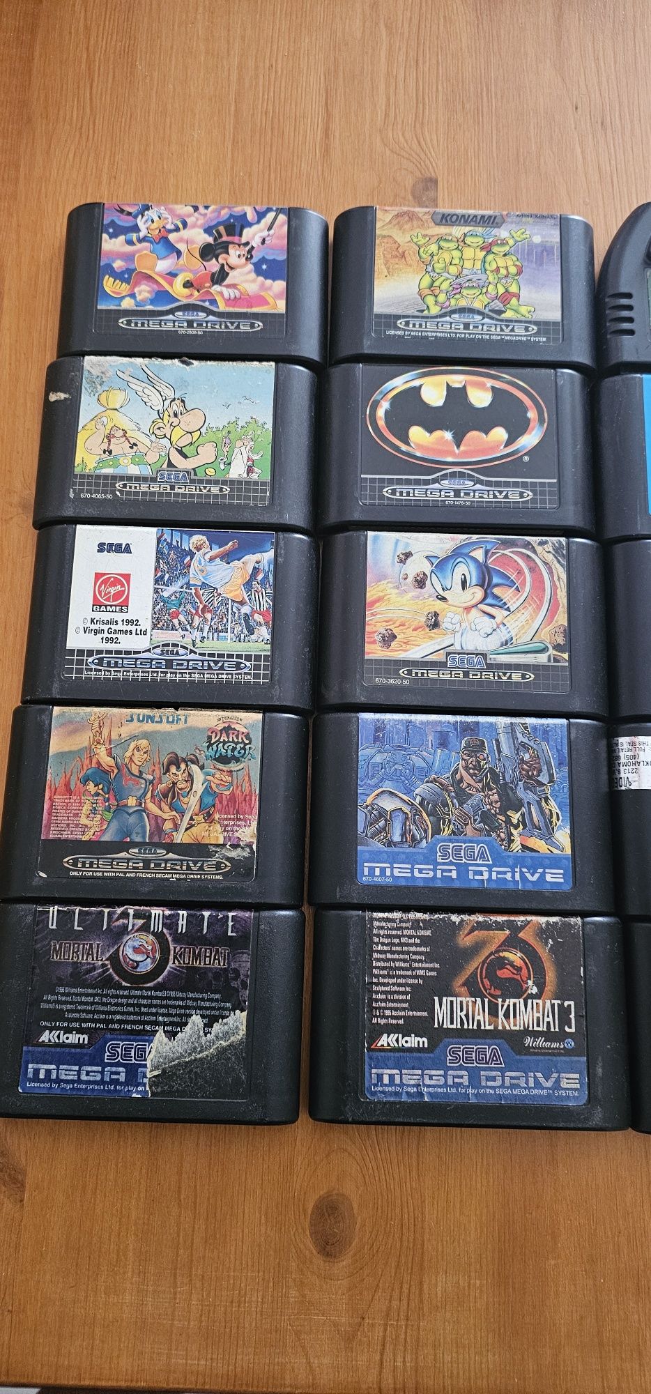 Vários cartuchos Sega Mega Drive, Game Gear, Atari