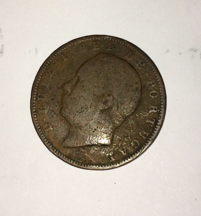 Moedas X Réis Bronze - 1882, 83 e 84 - D. Luís I
