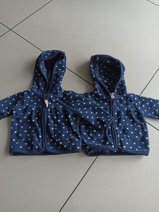 Polary bluzy dziewczęce dla bliźniąt r56