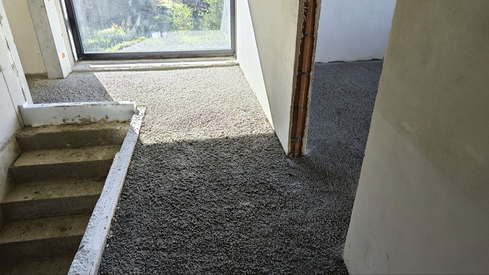 Wylewki anhydrytowe, plynny styropian, styrobeton