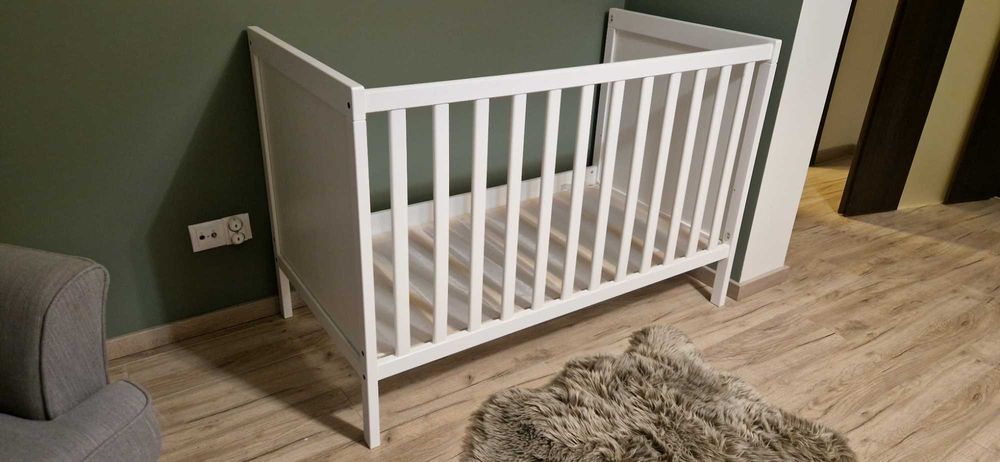 Łóżeczko IKEA SUNDVIK 60x120 + materac / stan idealny
