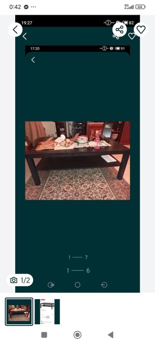 Mesa em madeira de sala