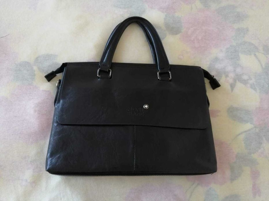 Сумка Mont Blanc (портфель). Натуральна шкіра! Унісекс. Під формат А4