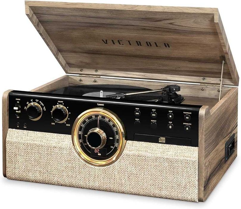 Вініловий програвач Victrola The Empire, Farmhouse Walnut