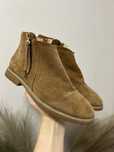 Botki płaskie skóra zamsz Hotwind 38 camel leather ankle boots