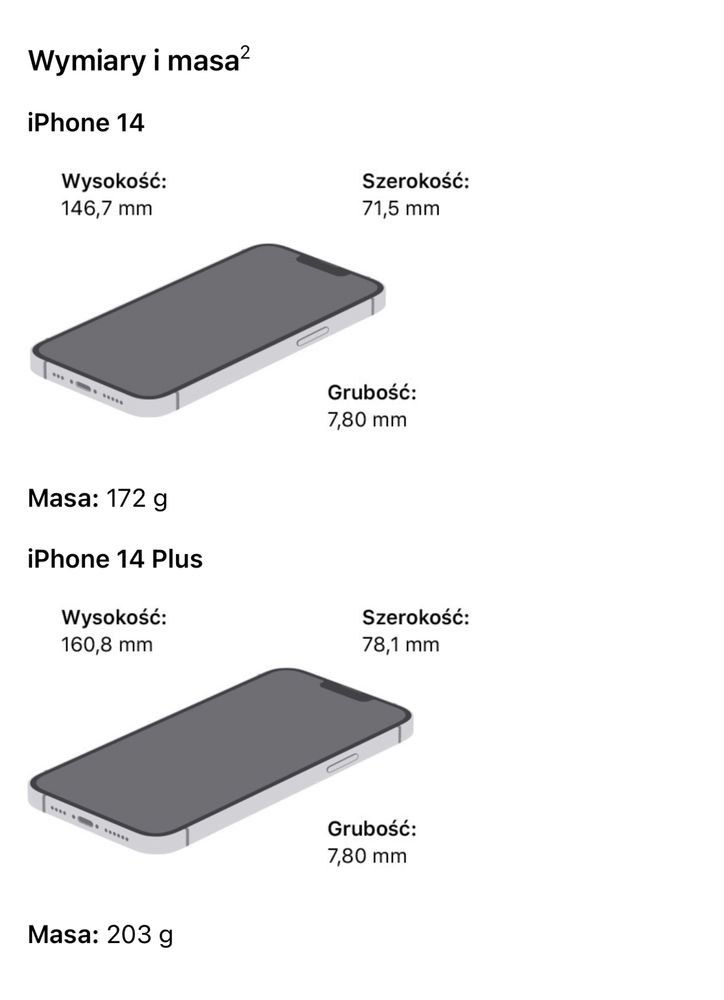 Apple iPhone 14 Plus 128GB 6.7" Na gwarancji ! Stan idealny!