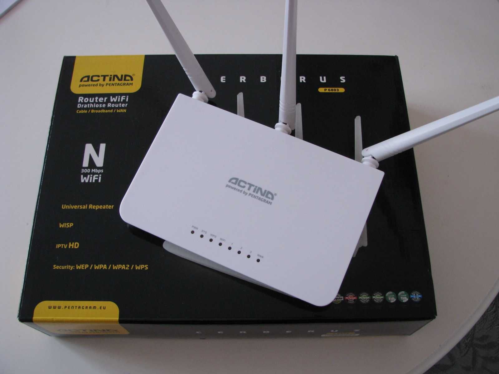 Router ASUS RT-N12+ plus drugi router Actina P6803