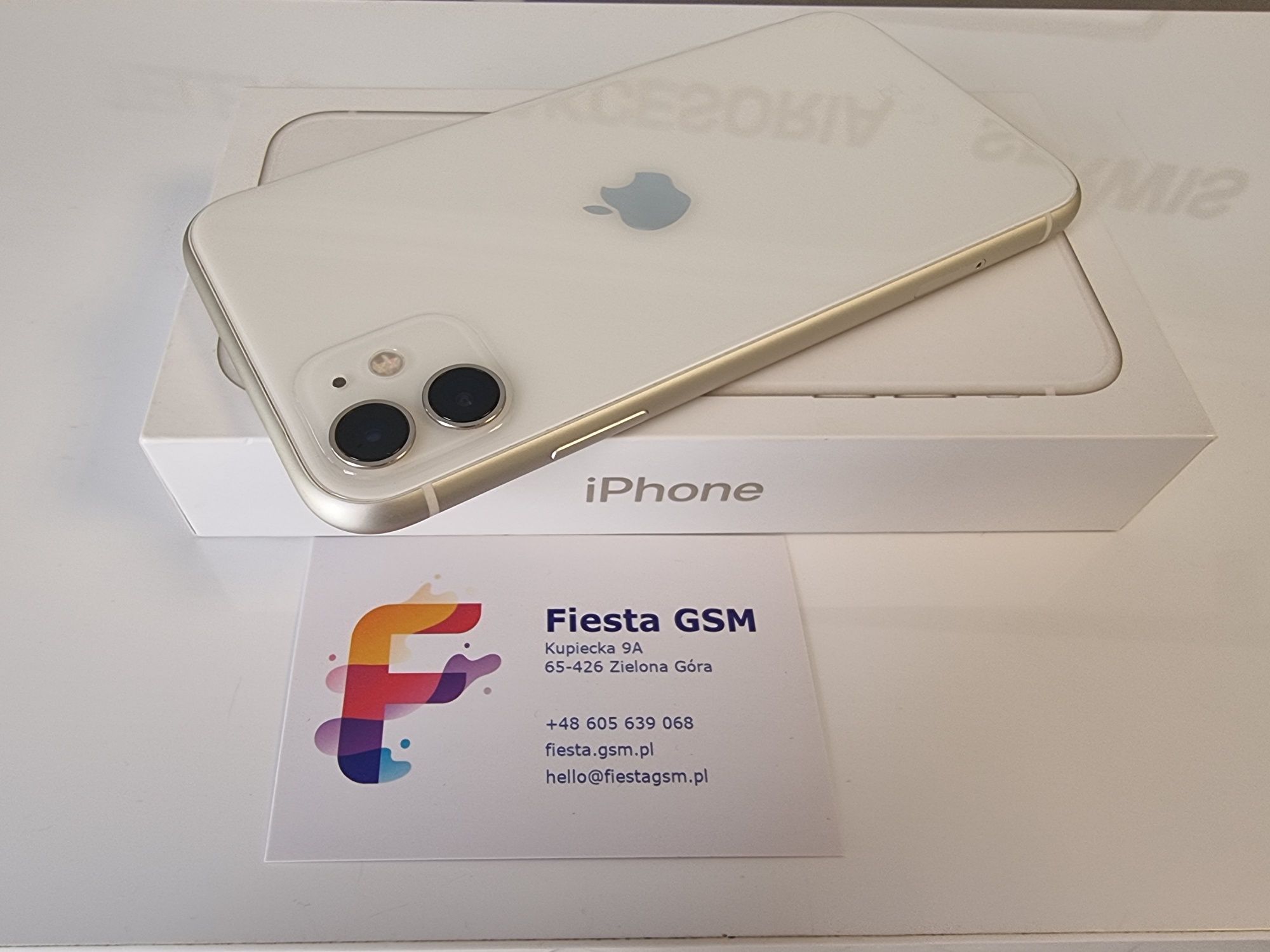 Apple iPhone 11 White 128GB bateria 90%.