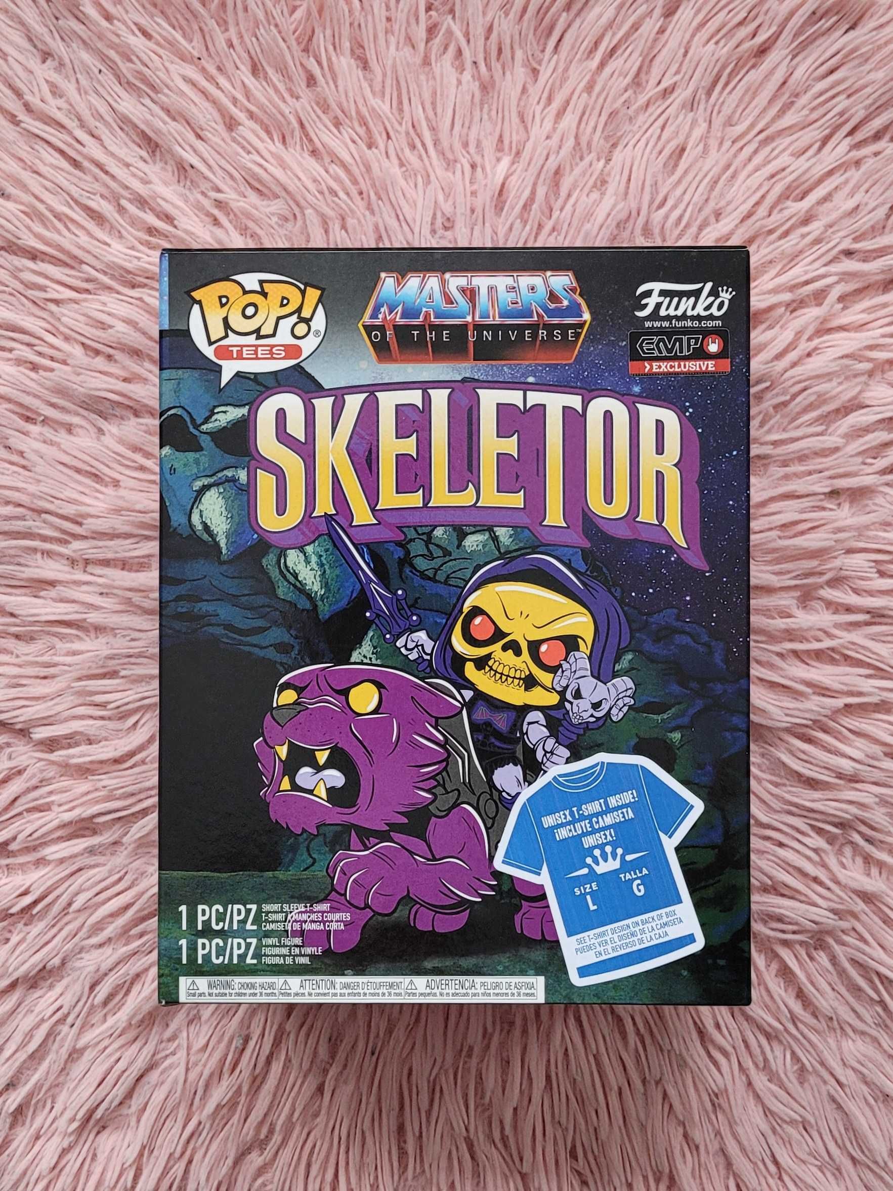 Funko POP Tees SKELETOR Szkieletor Masters Of The Universe GITD Glows