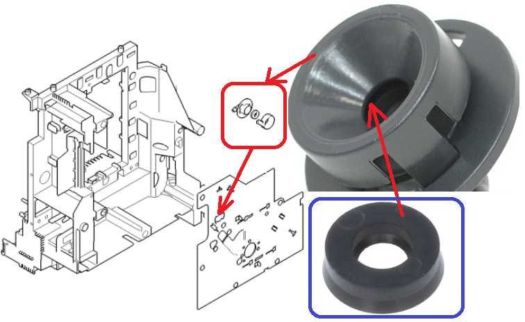 Uszczelka gniazda zbiornika wody 617956 Siemens EQ5 EQ6 EQ7 EQ8 Bosch