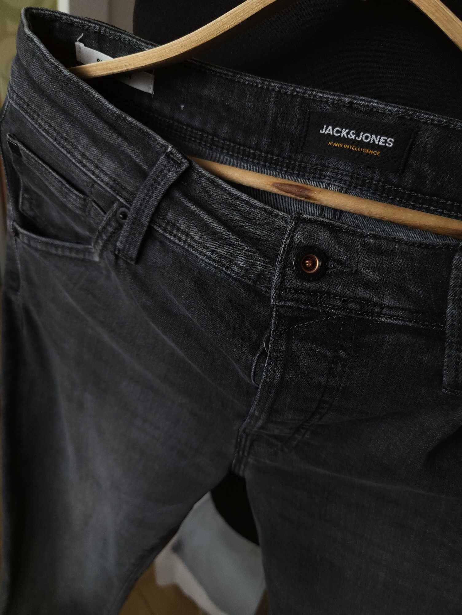 Джинсы Jack&jones Glenn jeans Дания w29 stretch dark grey.