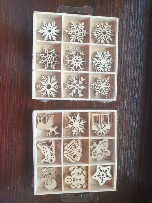 Gwiazdki śnieżynki scrapki