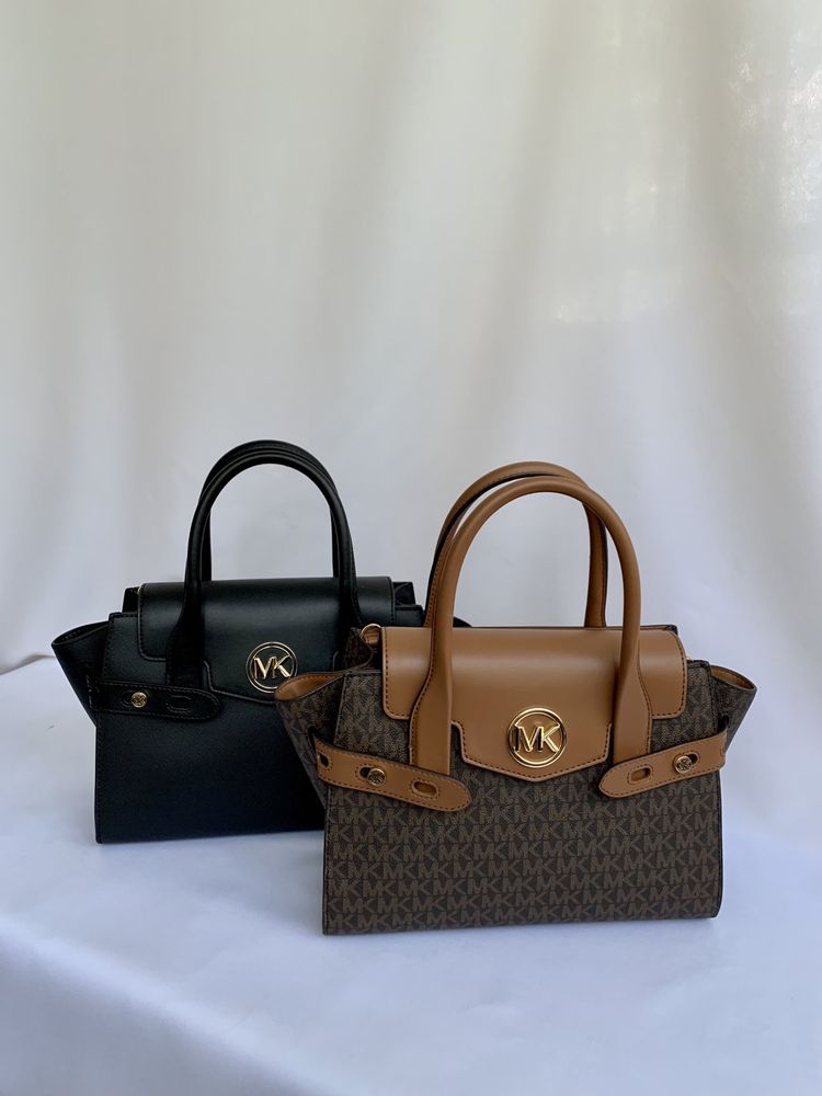 Коричнева сумка Carmen Medium Brown Satchel Michael Kors