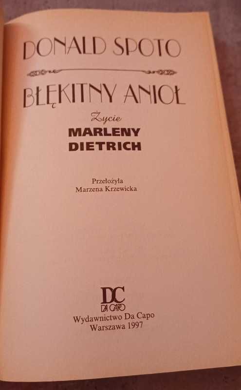 Błękitny Anioł, życie Marleny Dietrich