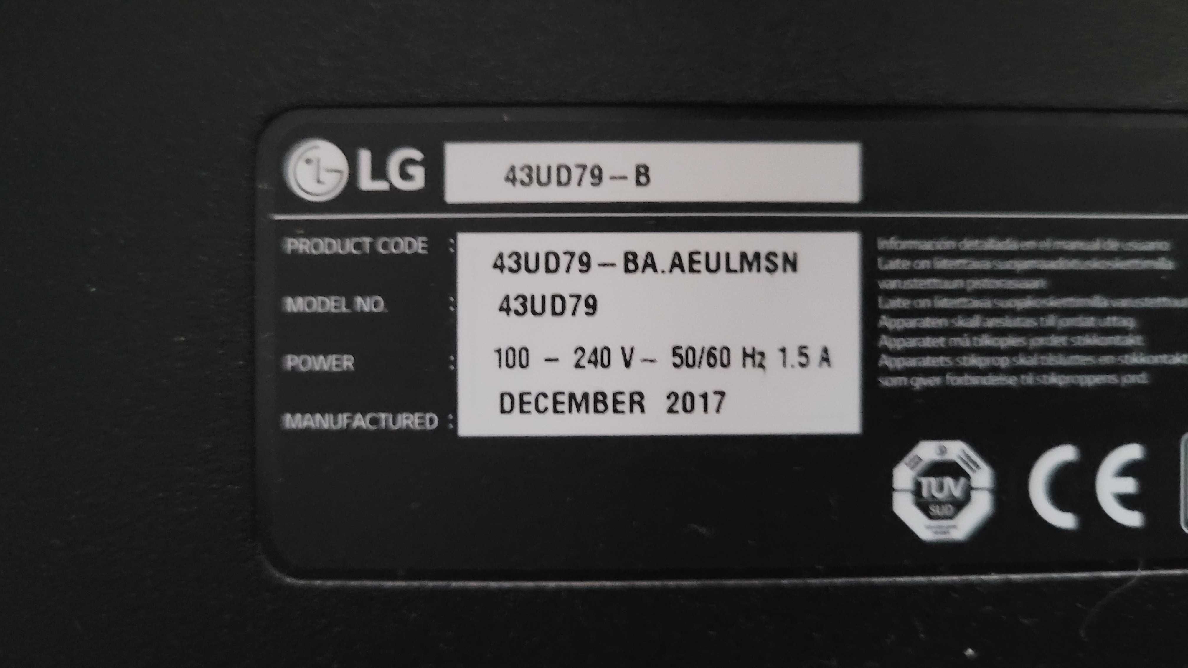monitor LG 43" 43UD79-B