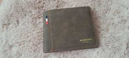 Menbense nowy skórzany portfel