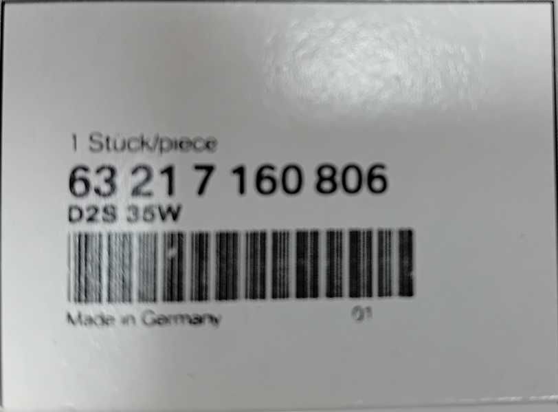 Żarówka xenon D2S 35W  BMW Seria: 3' 5' 6 '7' nr. mag 1/441