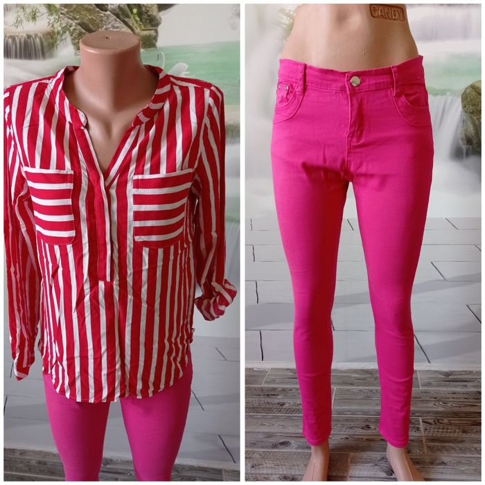 Жіноча блуза і джинси