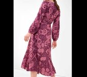 sukienka Orsay S 36 Boho paisley kopertowa fioletowa różowa wesele