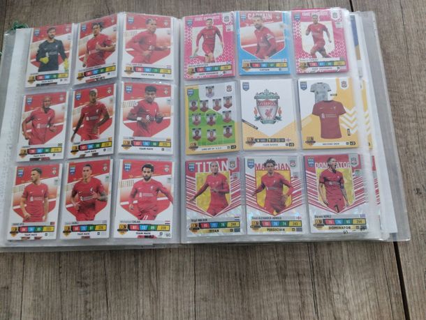 Karty piłkarskie cały zespół Liverpool