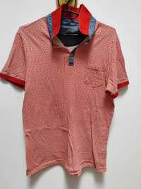 Koszulka polo wiosenno-letnia marki River Island czerwona