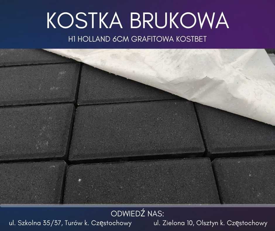 Kostka brukowa H1 Holland 6cm 8cm kolory Kostbet przemysłowa